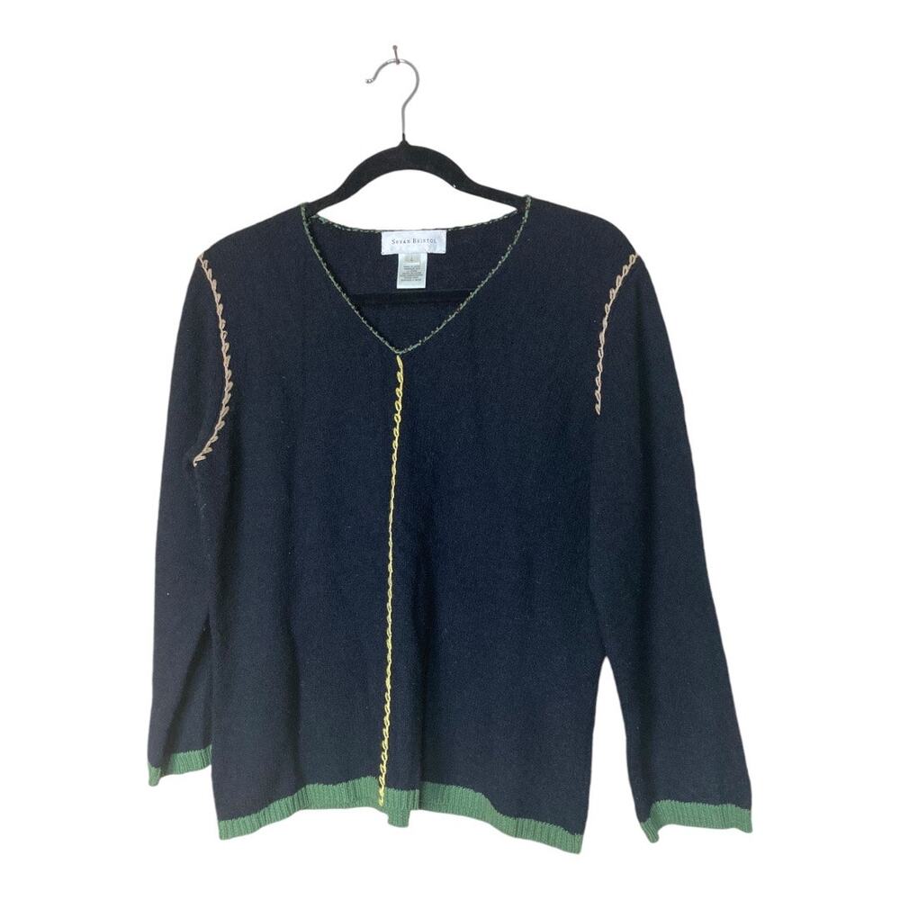 Susan Bristol VTG Sweater Lightweight Pullover Size Large‎